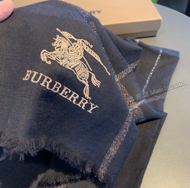 Burberry新品經典巴格羊絨圍巾 巴寶莉2021新款小格紋女士圍巾  mmj1590